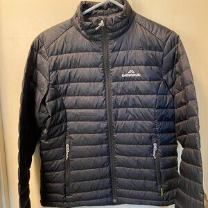 Kathmandu Duck Down 550 Packable Puffer Jacket Womens Size 12 Black
